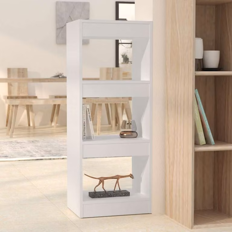 Libreria divisorio vidaXL bianca in legno e MDF L: 40 cm, P: 30 cm, H: 103 cm