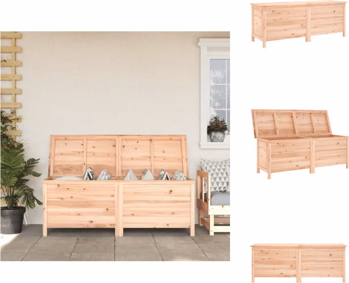 vidaXL Cassapanca da giardino 150x50x56,5 cm in legno massiccio di abete - Cassette da giardino