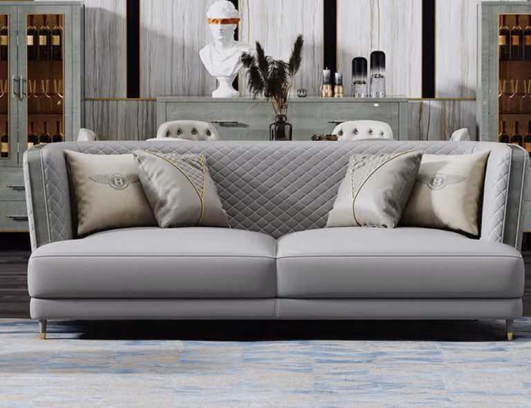 Dreisitzer Couch Polster Design Sofa Sitz Sofas Zimmer Möbel Moderne Leder 3er