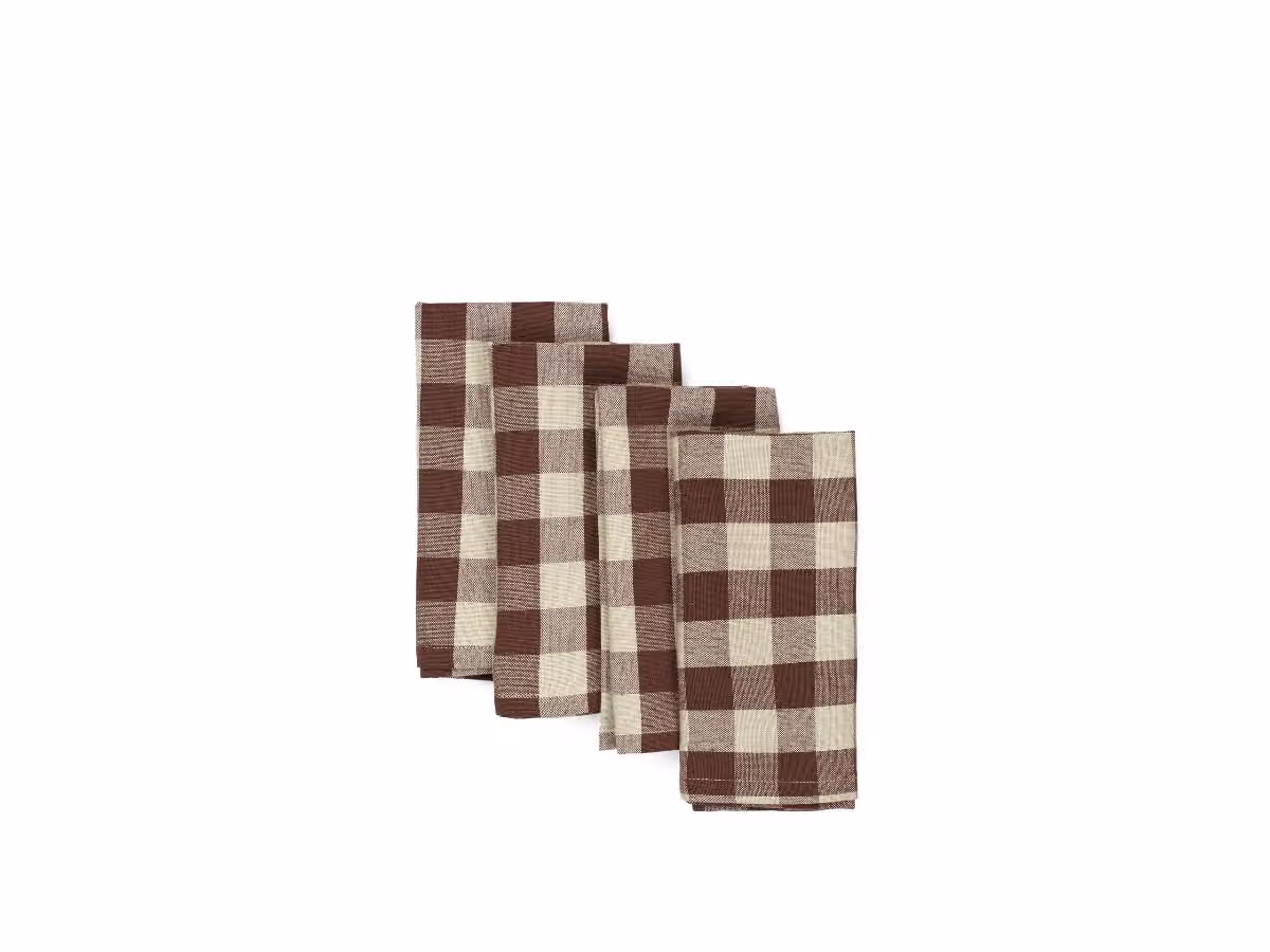 Bothy Check Tovaglioli Set di 4