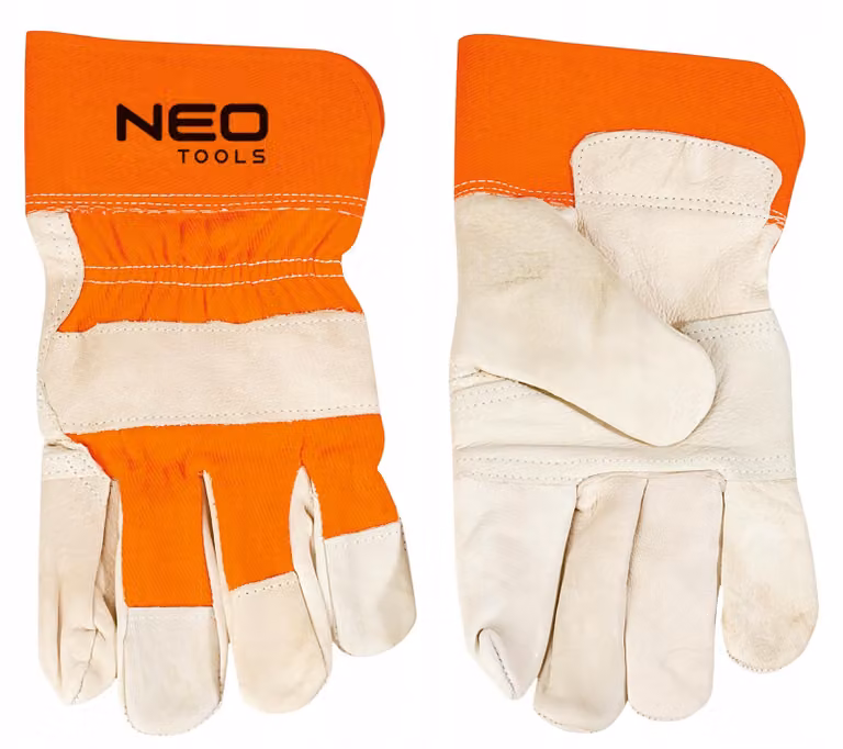 NEO TOOLS Guanti da lavoro, pelle di vacchetta fiore, 10,5"