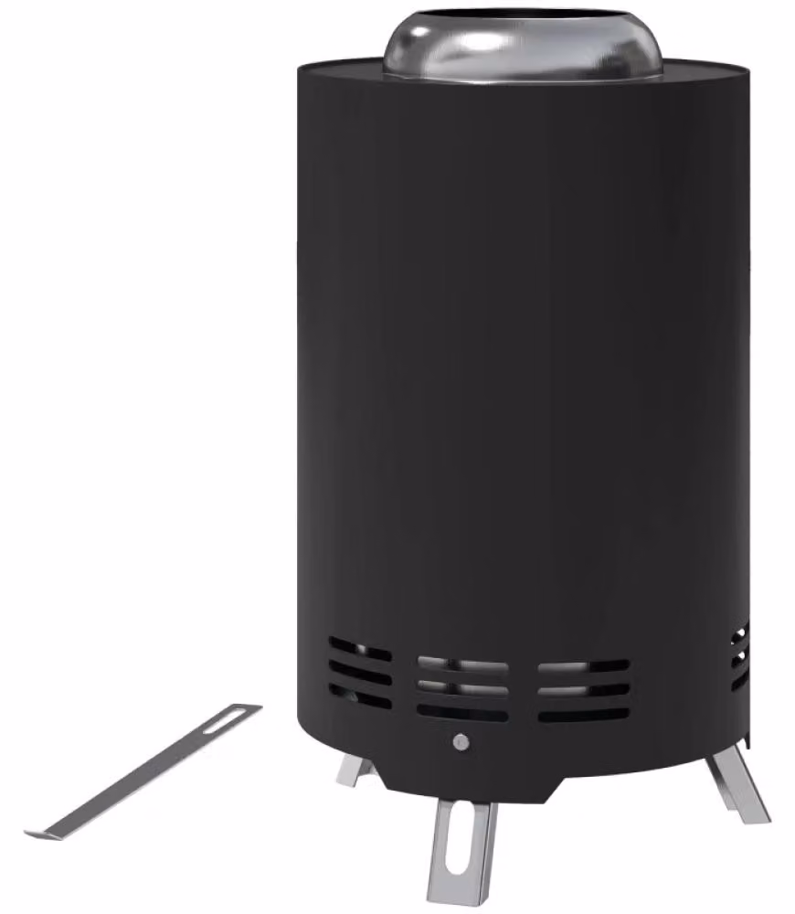 Focolare, design senza fumo, per uso esterno, colore nero