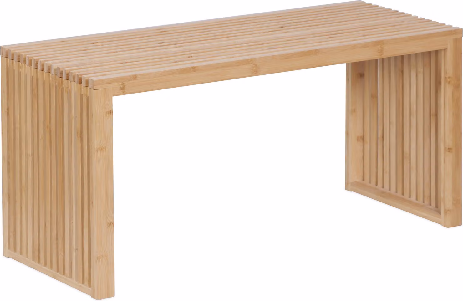 Panca Relaxdays, bambù, panca da cucina moderna, panca per spogliatoio in ingresso, bagno e camera da letto, L x P x A 43x90x33 cm, panca porta scarpe, naturale