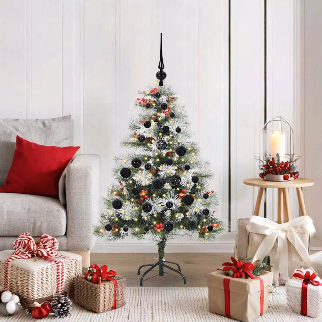 Maison Exclusive - Albero di Natale artificiale, verde e bianco, 120 cm