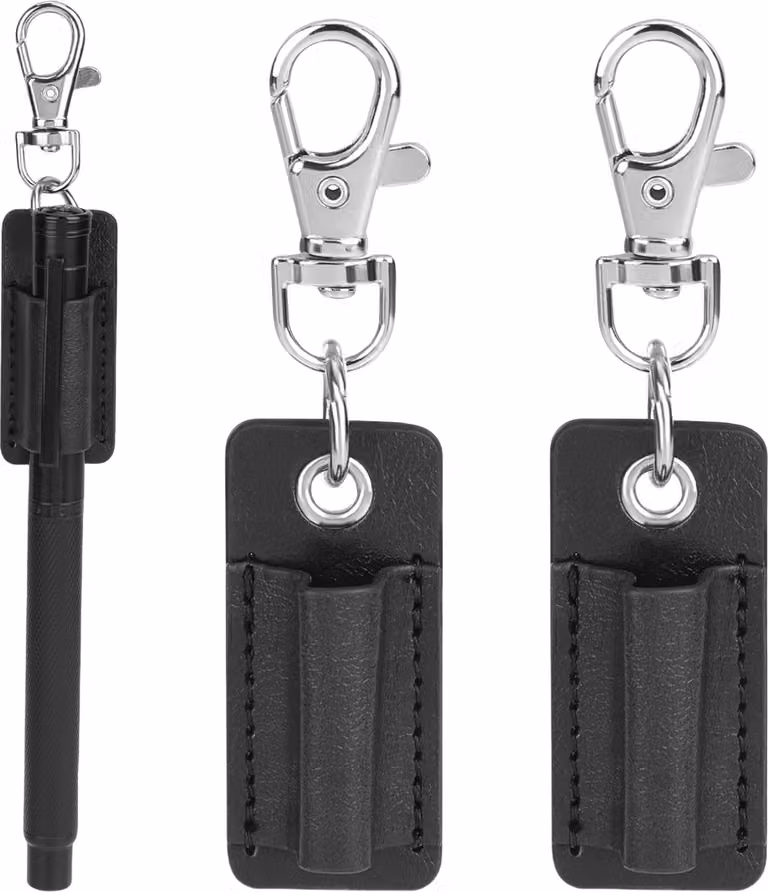 INF Clip Portapenne Portatile in Silicone - Set da 2
