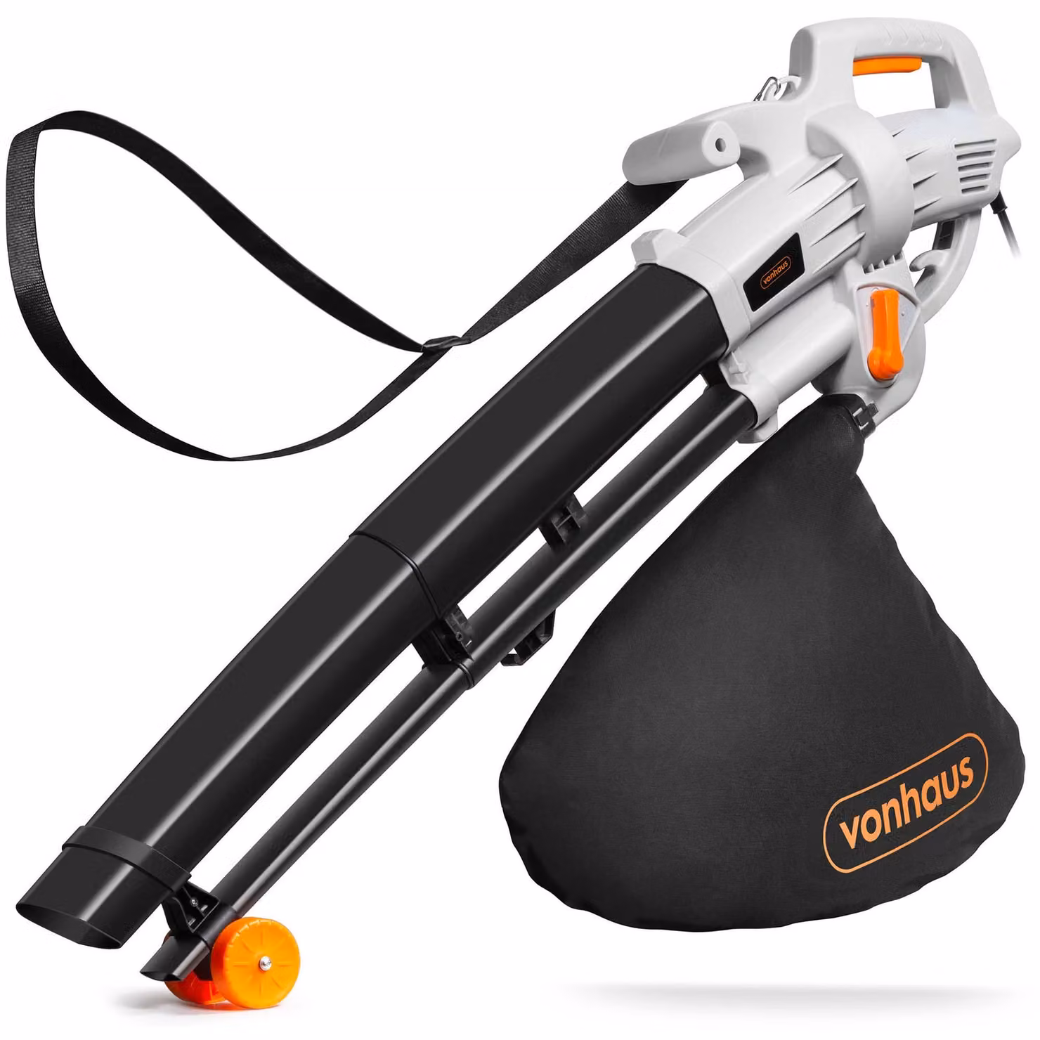Soffiatore elettrico - Potenza: 3000 W - Capacità sacco di raccolta: 35 litri - Ideale per giardino e vialetti
