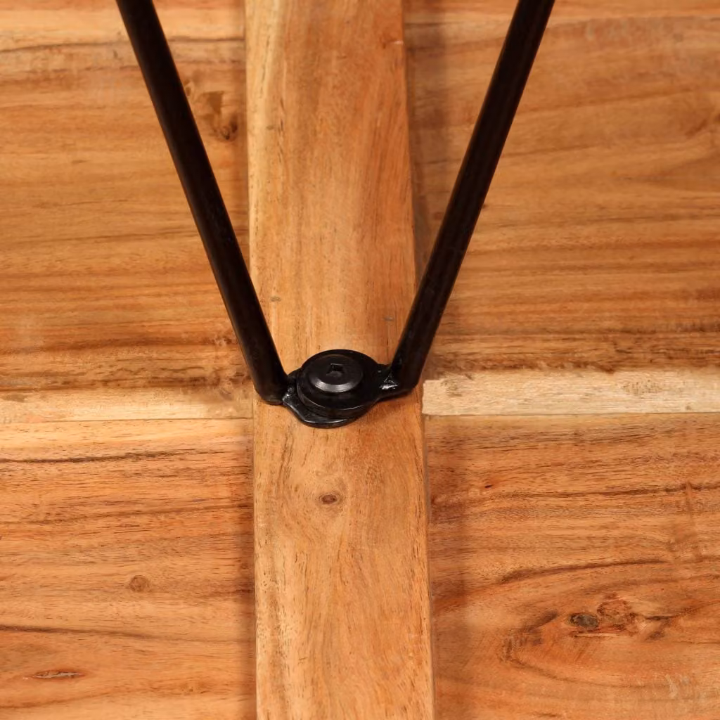 vidaXL Tavolo da bar in legno massiccio di acacia 60 x 60 x 107 cm