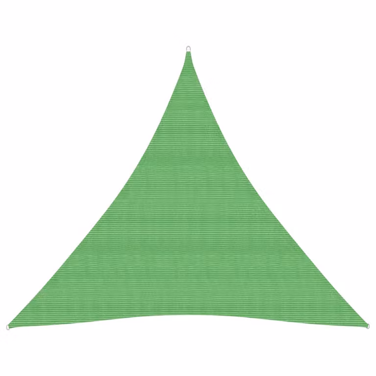 Tenda da sole Living Store, 160 g/m², verde chiaro, dimensioni 3,6 x 3,6 x 3,6 metri, realizzata in HDPE