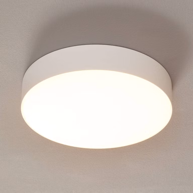 Wever & Ducré Lighting Plafoniera a LED Roby, dimmerabile, Bianco / Opale, Soggiorno / Sala da pranzo, Plastica, Moderno, Plafoniera LED
