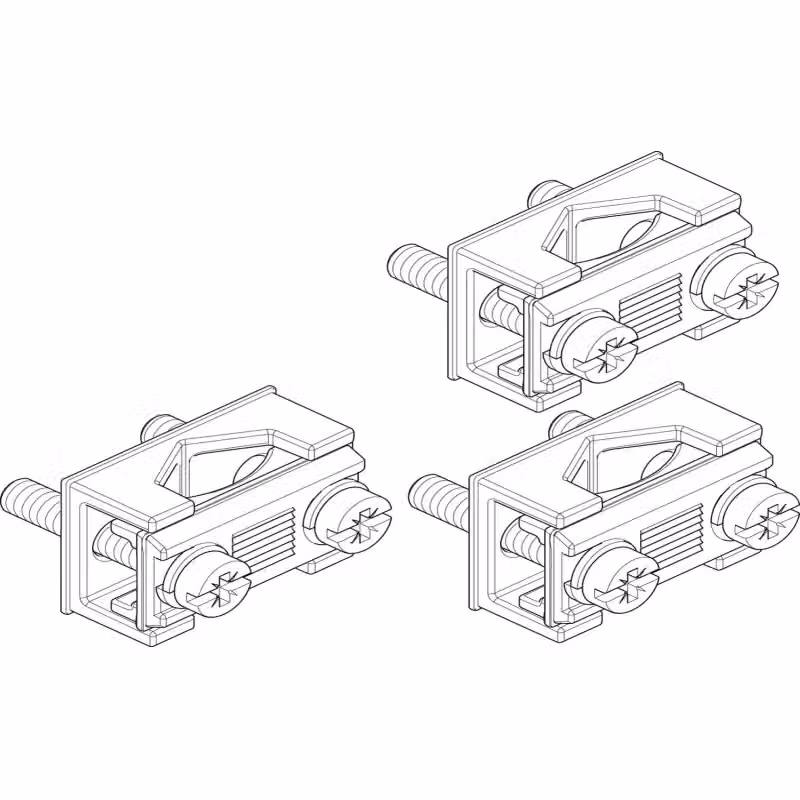Prisma di contatto ABN per guide NH00 (set da 3 pezzi) per conduttori in rame e alluminio da 6-70 mm² XASKP03