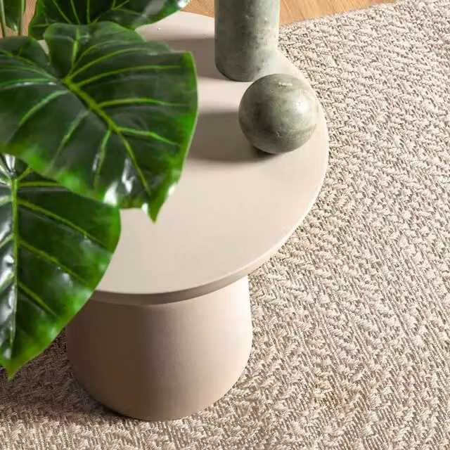 Tappeto ZIZUR Beige con effetto iuta per interni ed esterni L: 290 cm, P: 200 cm