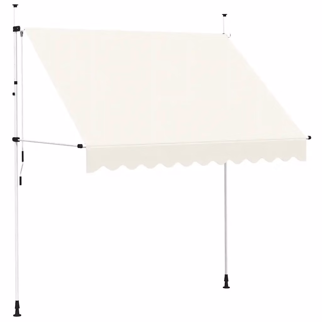 Tenda da sole retrattile manuale DESIGN IN per patio in poliestere e acciaio, colore beige, L: 300 cm, P: 250 cm – 2