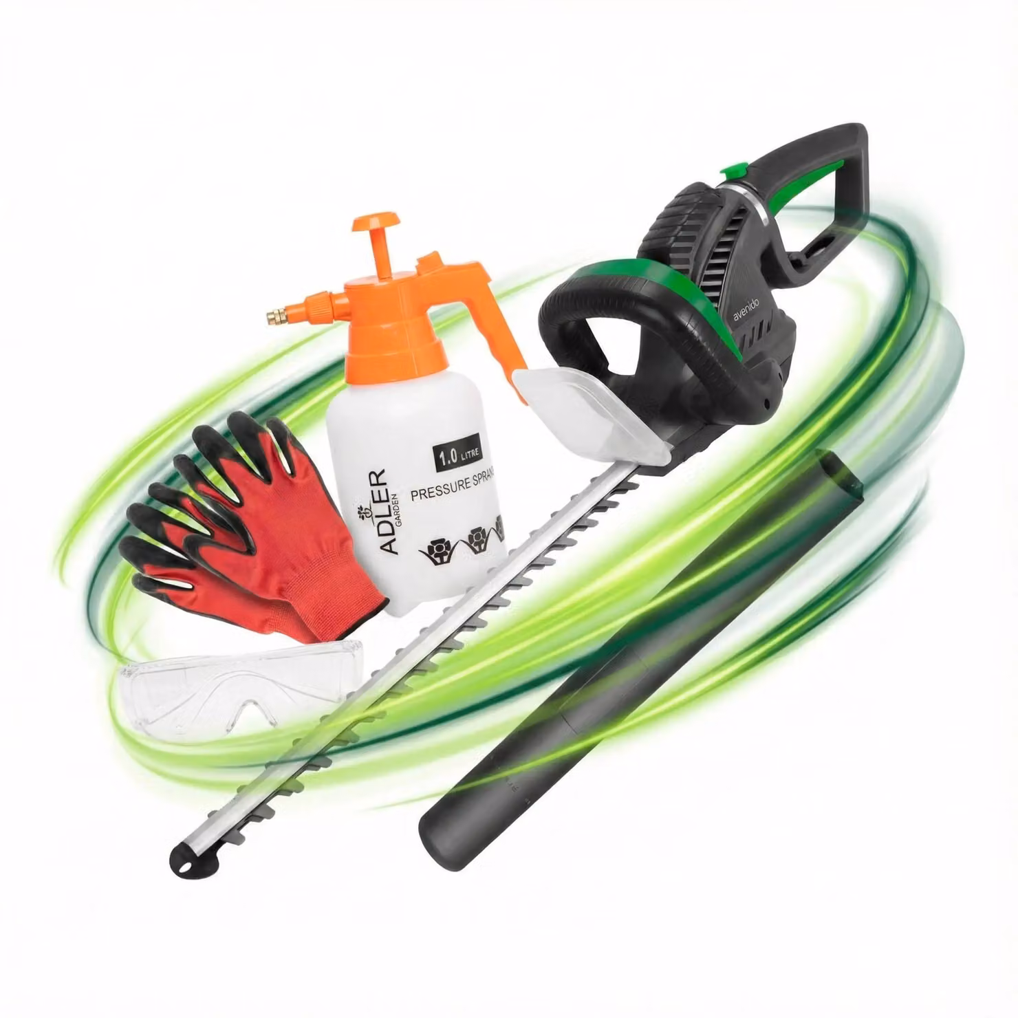 Set da giardino: forbici elettriche per potatura e nebulizzatore a pompa - 620 W - 1 litro - Portatile - Da maneggiare