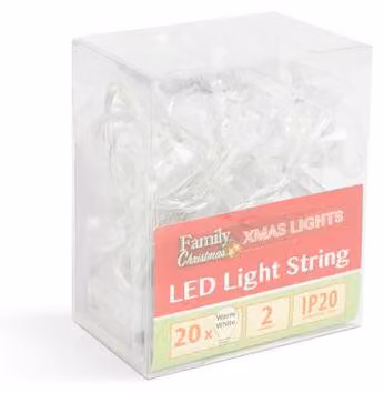 Catena luminosa a LED - campanello - 20 LED - 2,3 metri - [specifica aggiuntiva mancante]
