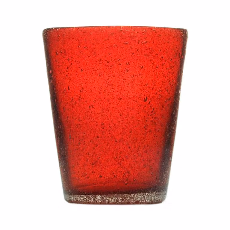 Bicchiere acqua Memento Glass in vetro, Rosso, 6 pezzi