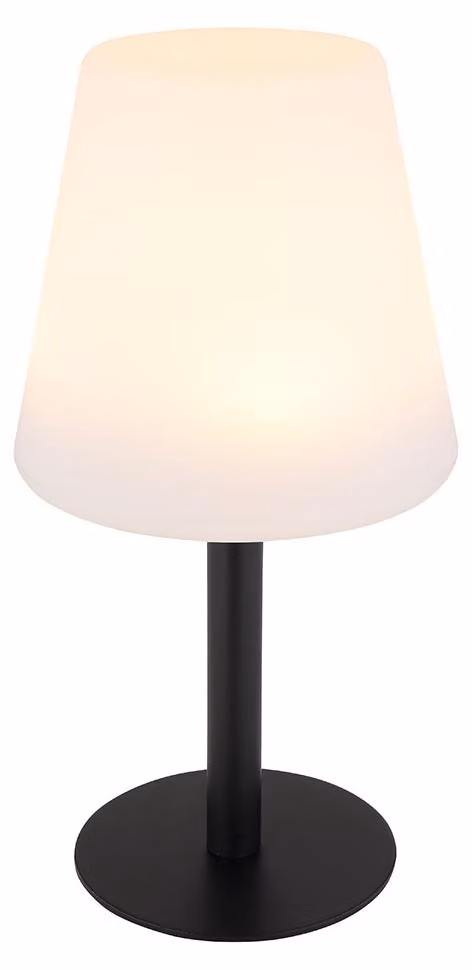 Lampada da tavolo solare a LED RGB, nera, bianca, con cambio di colore, altezza 30 cm