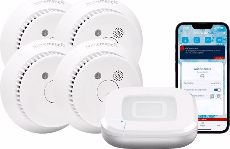 HOMEMATIC IP starter set di rilevatori di fumo per 4 stanze