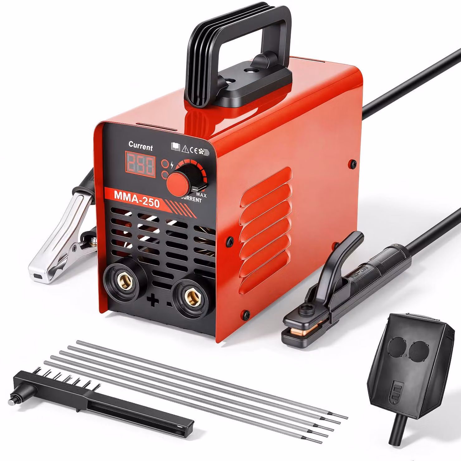 Mini saldatrice – inverter MMA da 140 A – potenza di 4000 W