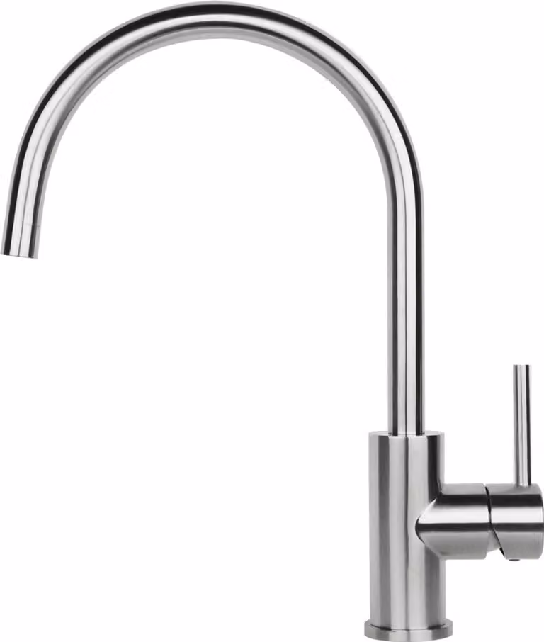 Miscelatore monocomando Reginox Spring in acciaio inox spazzolato