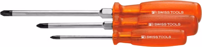 PB Swiss Tools Set di cacciaviti, per Phillips, con impugnatura "Multicraft", 3 pezzi