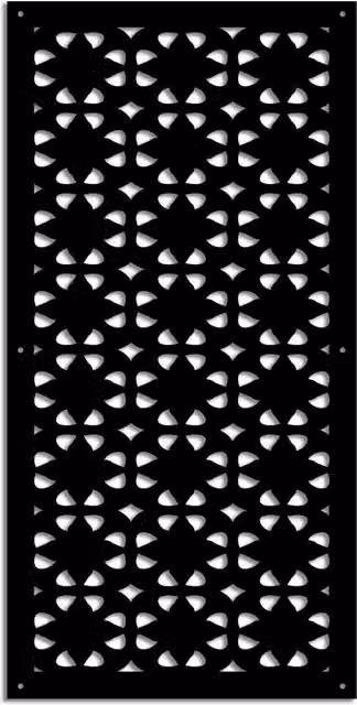 PINCERS - Pannello in PVC traforato - Parasole Colore: nero, Misura: 98x198 cm