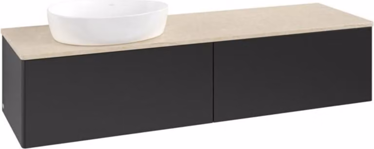 V&B Mobiletto senza struttura frontale - illuminazione Antao 160x50cm, WBP-colore botti., bla m Lac