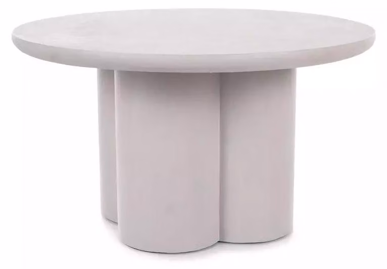 FURNLUX Tavolino Rosalia, grigio, 80 cm / Colore principale: / Dimensioni: