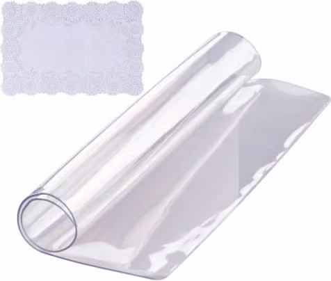 Tovaglia Quadrata Trasparente in PVC VEVOR, Spessore 1,5 mm, L/P: 30,5 x 30,5 cm