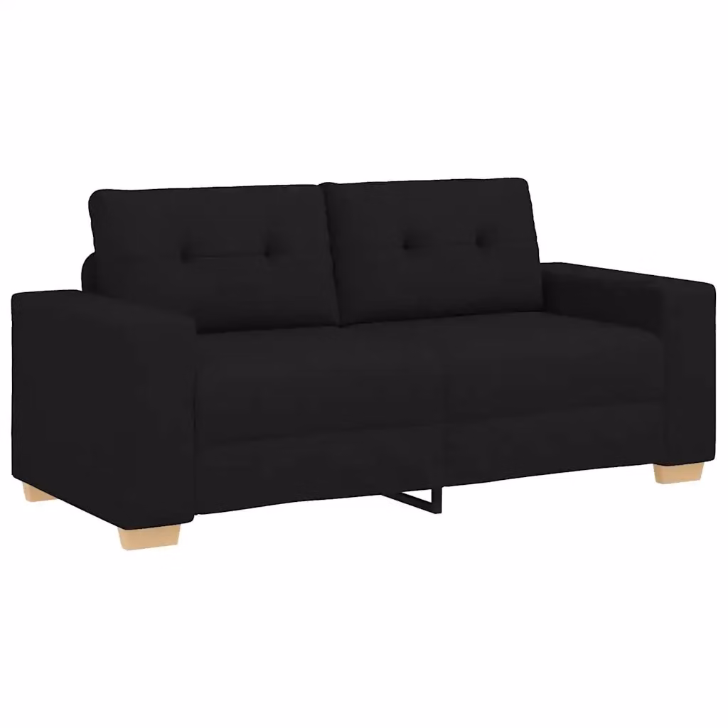 Divano Divanetto vidaXL in Tessuto Nero L: 180 cm, P: 77 cm, H: 82 cm – 2
