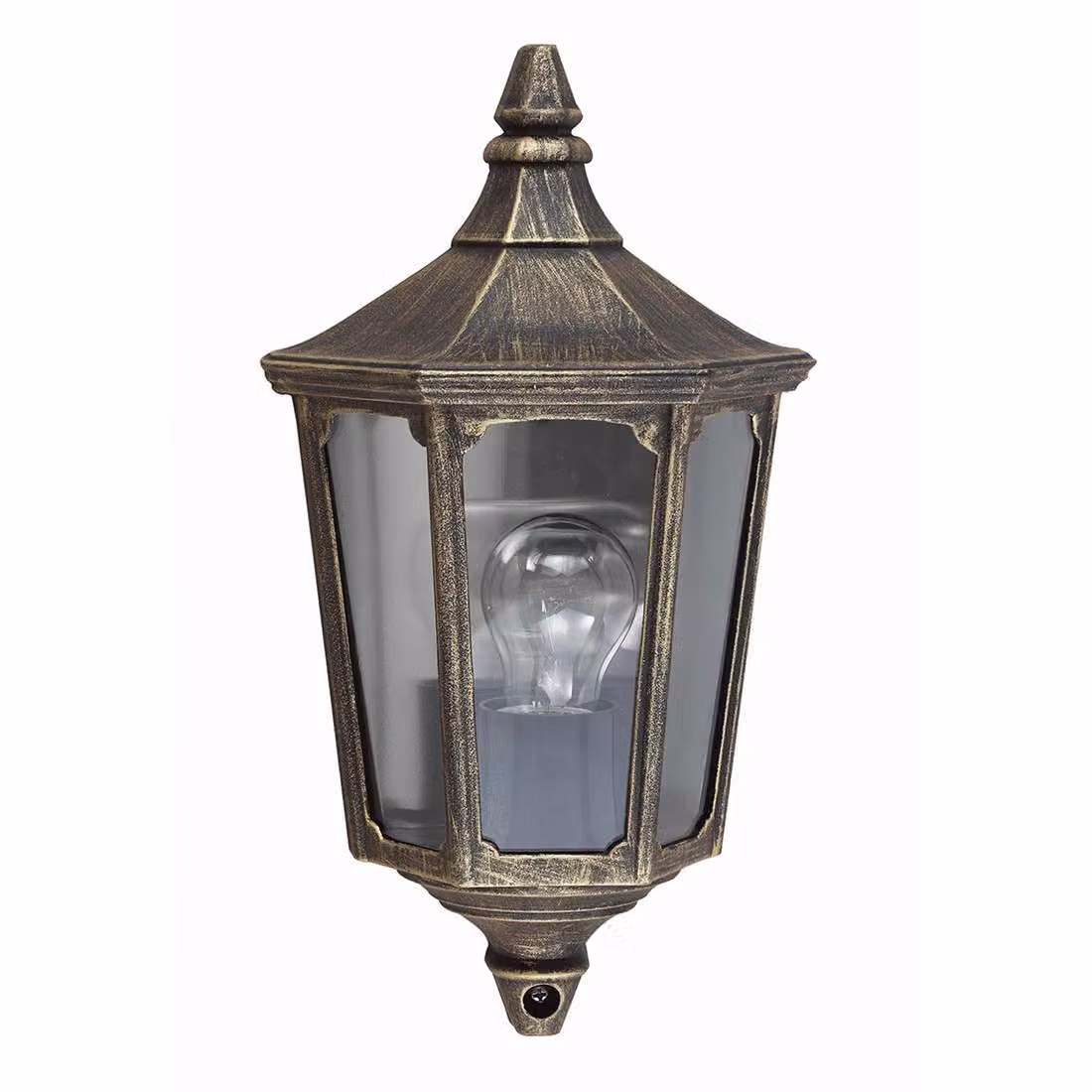 Lampada da parete esterna retrò nera E27 60W Cricklade Garden Zone