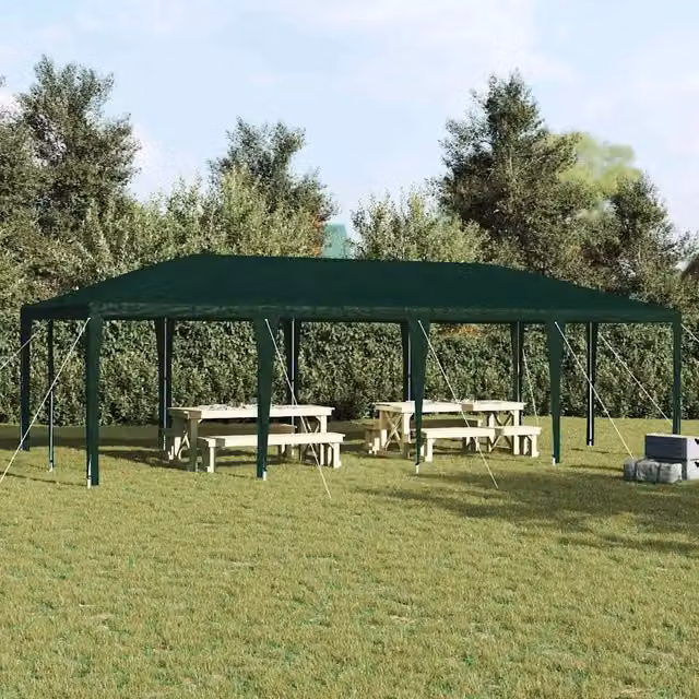 Tenda Party-Tenda da festa Verde 800 x 400 x 266 cm Polietilene e Acciaio