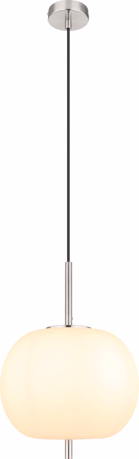 Globo Lighting lampada a sospensione in metallo nichel opaco, 1x E27