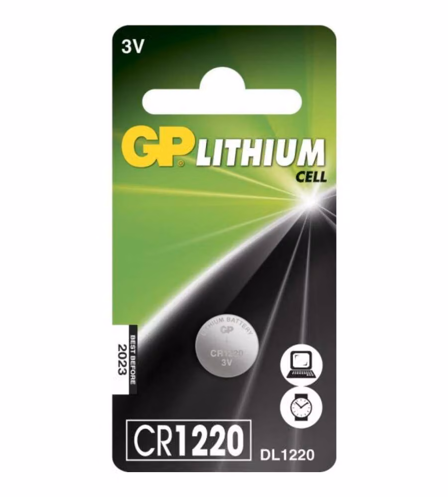 CR 1220-C1 - Batteria Super Litio a Bottone CR1220 (Blister 1 Pezzo)