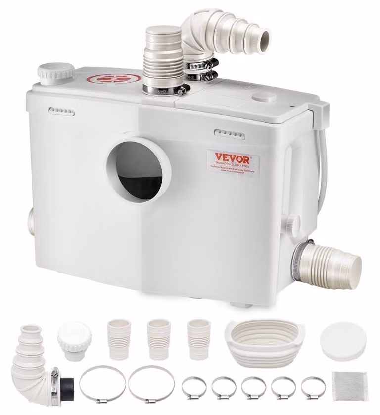 Pompa per acque reflue - Pompa per fognature - Potenza: 1200 W - Portata: 180 L/min - Altezza di sollevamento: 10 metri