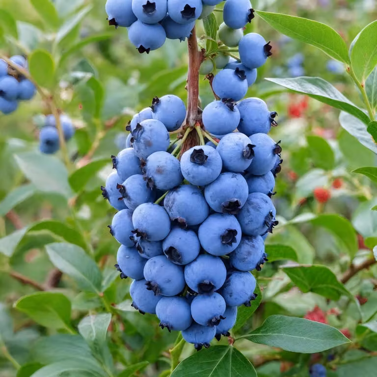 Mirtillo Duke (Vaccinium corymbosum) - 2 piante - Resistente al freddo e perenne - Piante vere provenienti dall'Olanda - senza semi, senza bulbi, non artificiali