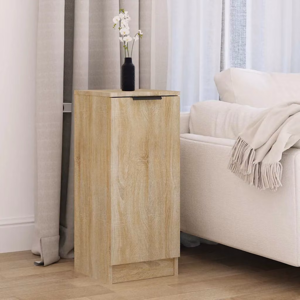 Credenza vidaXL in Legno Multistrato Rovere Sonoma, L/P/H: 30 x 30 x 70 cm