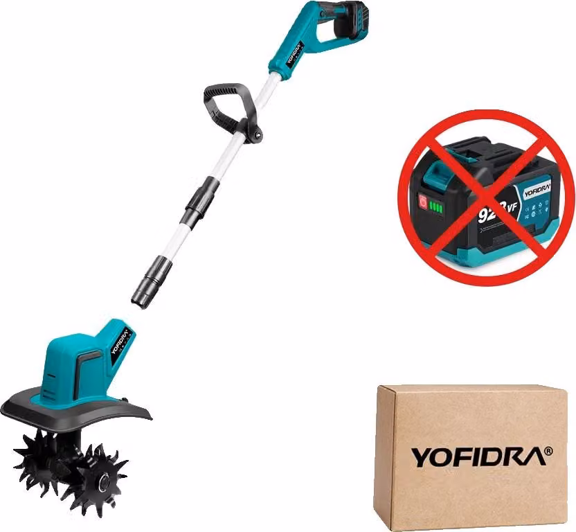 Zappatrice da giardino, potente motore brushless, impugnatura ergonomica regolabile, senza batteria, tipo 1-a