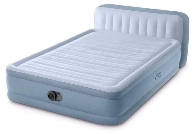 Materasso gonfiabile con testiera in peluche Intex 64450 Queen 152x236x86 cm - 236 cm
