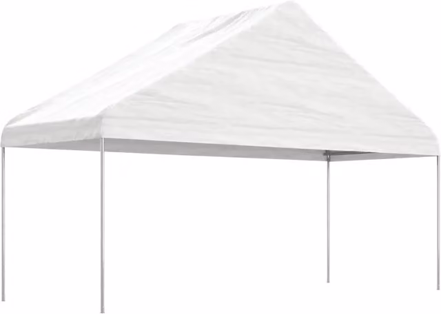 Gazebo con Tetto Bianco 11,15x5,88x3,75 m in Polietilene 3155521