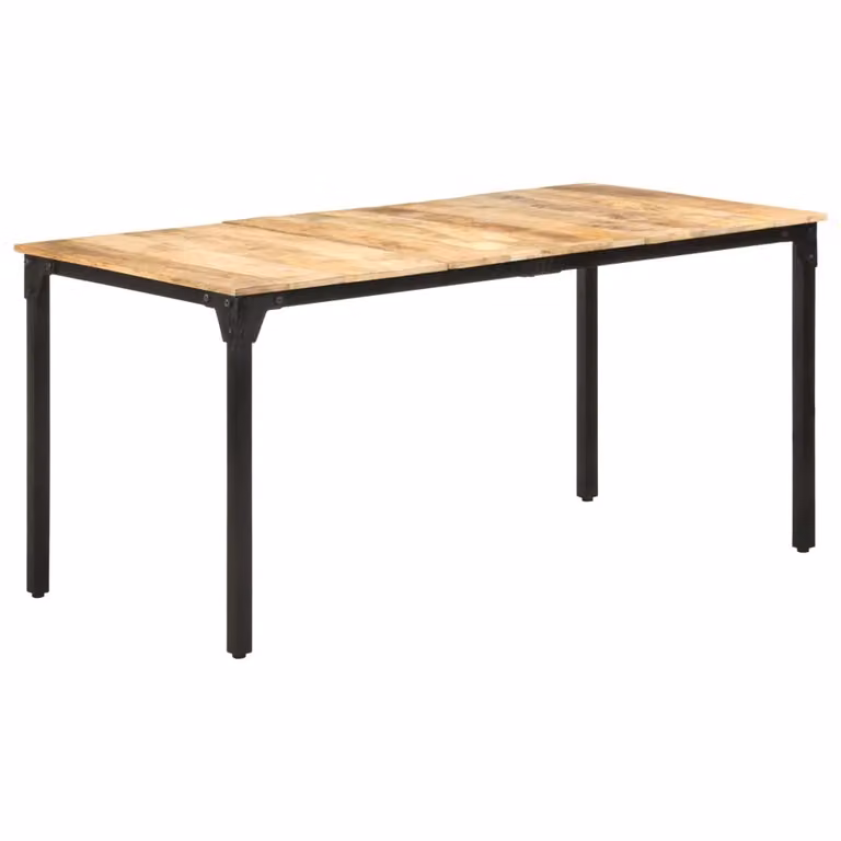 Maison Exclusive - Tavolo da pranzo 160x80x76 cm in legno di mango grezzo