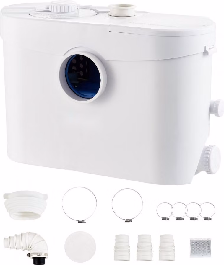 Unità di sollevamento - 700W - portata 9600 l/h - prevalenza 10 m - pompa di scarico maceratore con 3 ingressi acqua - soluzione antimicrobica efficace al 99