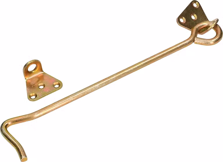KOTARBAU® Ganci per porte 250x7mm da avvitare Set completo zincato giallo