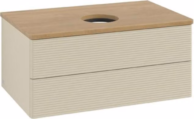 V&B Mobiletto con struttura frontale Antao 80x36x50cm, WBP hon. Oa, si Gr m Lac