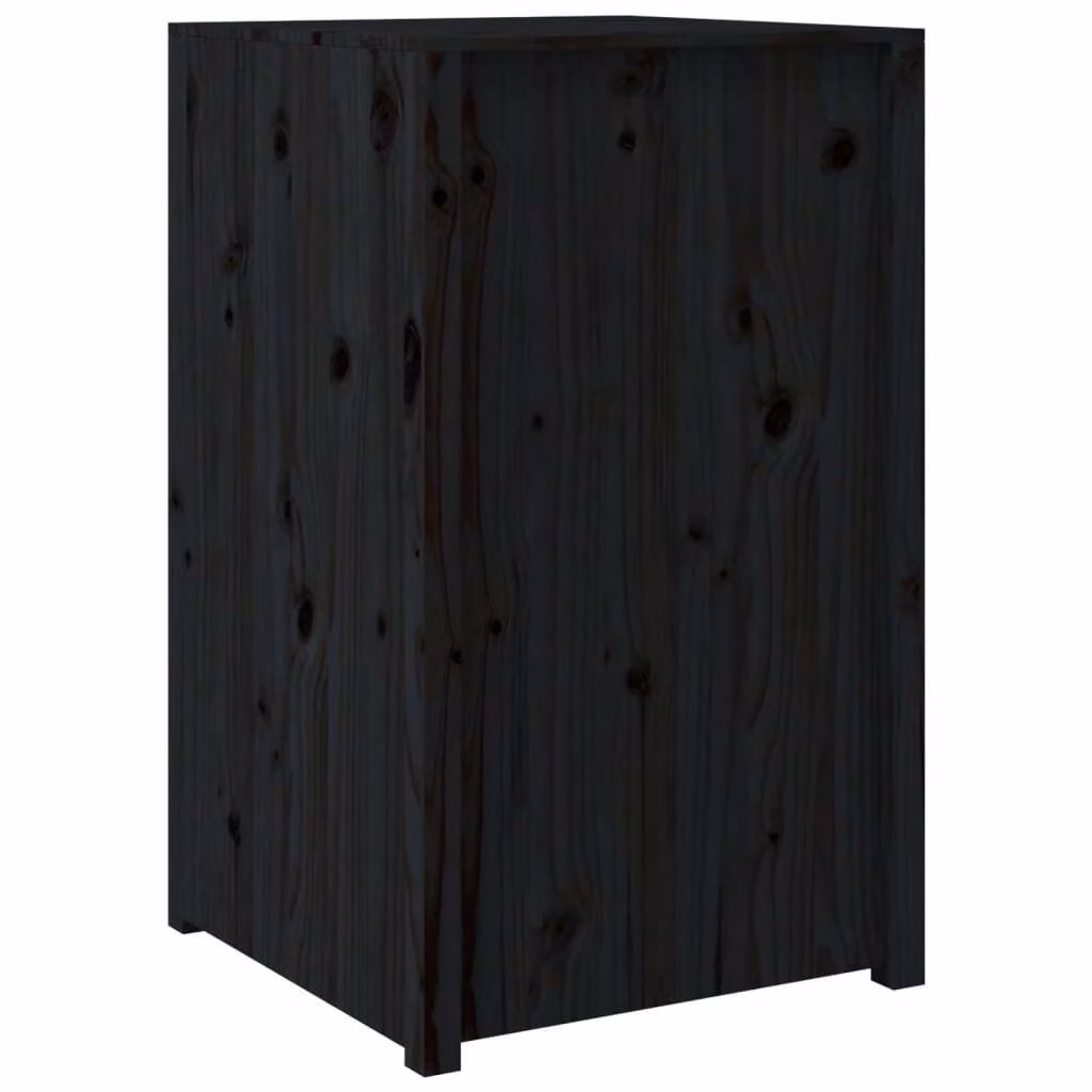 Mobile da Cucina da Esterno MEPPEL Nero 55x55x92 cm Legno Massello di Pino