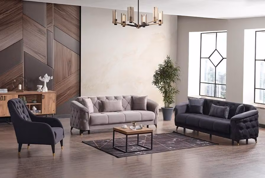 Sofa Polstergarnitur Sitzgarnitur Wohnlandschaft Couch Sitzgarnitur Lounge 3+2+1