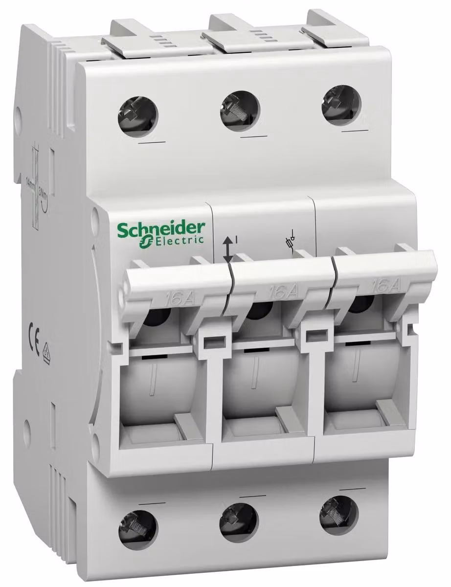 Sezionatore con fusibile Schneider Electric D01, 3P, 16A MGN01316