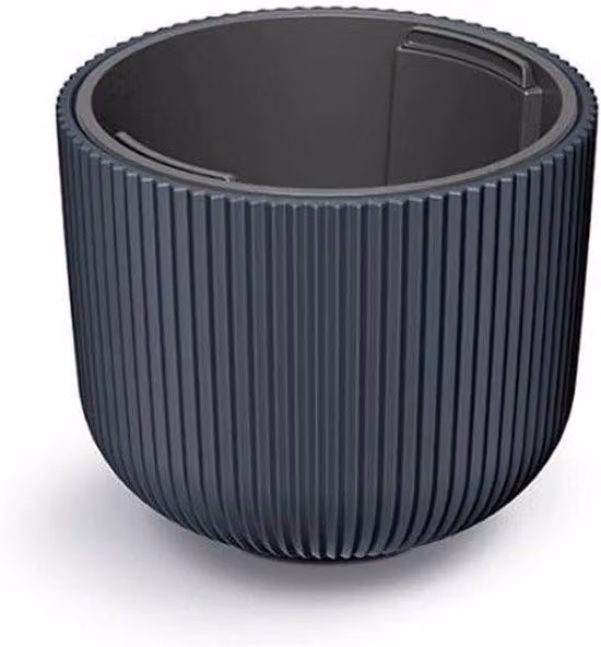 Contenitore da giardino - Antracite - 24 x 24 x 19,8 cm - Capacità 7 litri