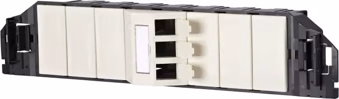 Metz Connect Subway Unità da incasso GB3 Keystone a 3 porte, non equipaggiata, bianco perla 130B20S60301-E