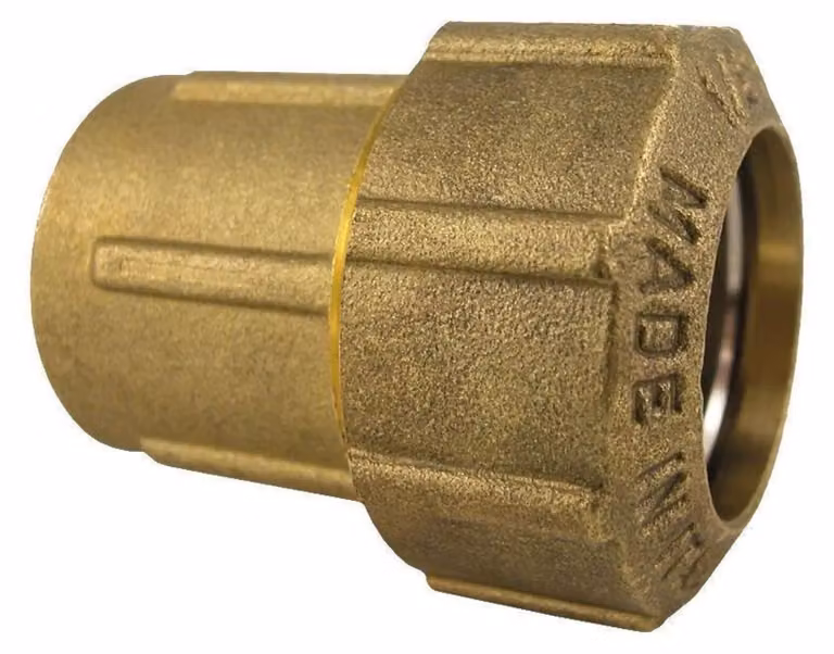 Raccordo Ottone Tubo PE 32mm, Filetto 1 Pollice - Ideale per Irrigazione