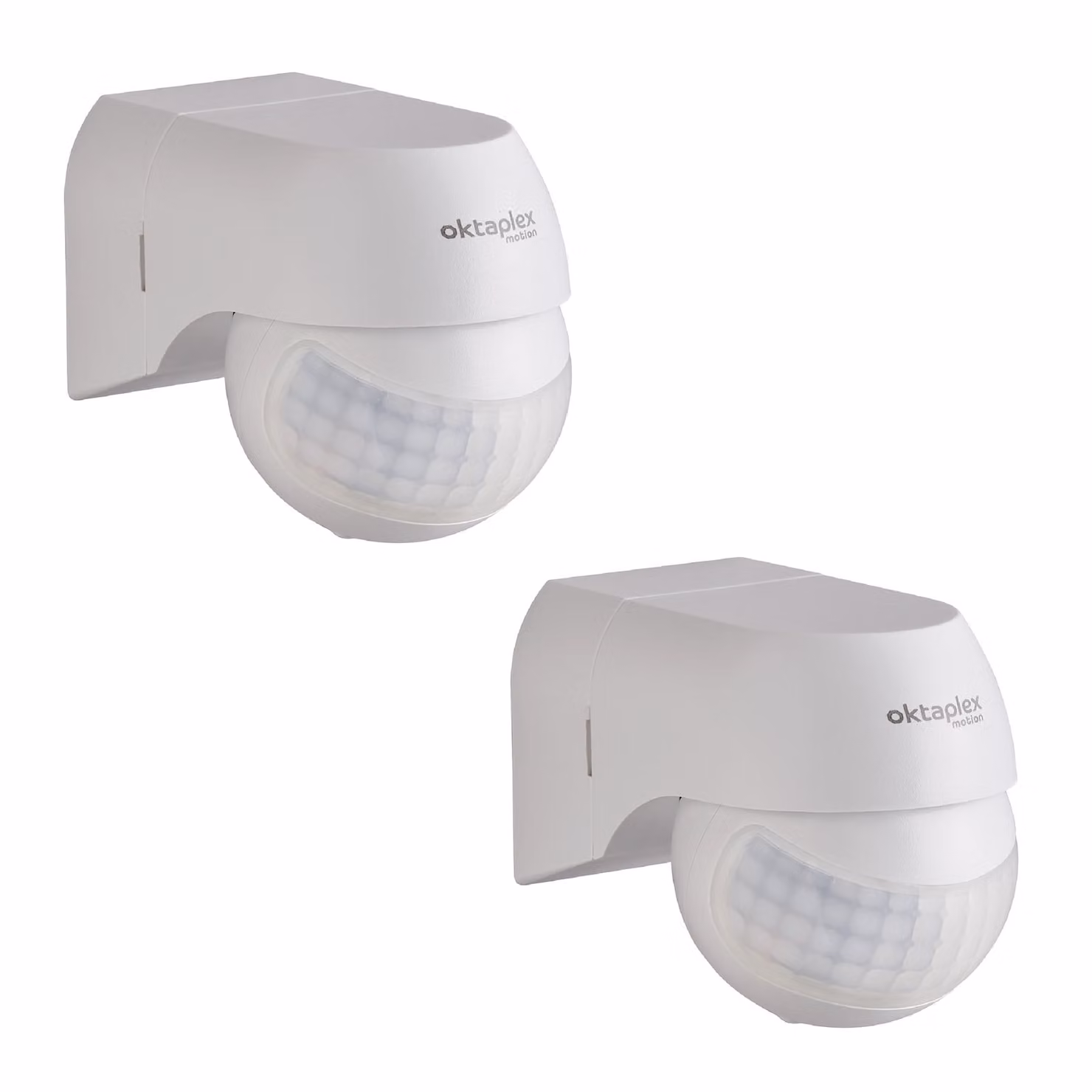 Set di 2 rilevatori di movimento Ana di seconda scelta, orientabili verso l'esterno, 230 V IP44, sensore di movimento 180°, portata 12 m, bianco, sensore PIR a vista #1
